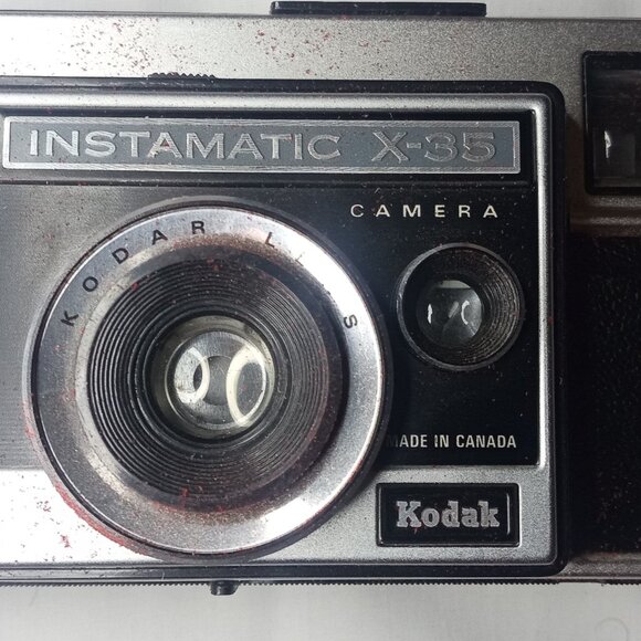 Kodak Instamatic X-35 Camera W/ Neck Strap & Hard Case Canada Made Untested Vntg - Picture 9 of 9